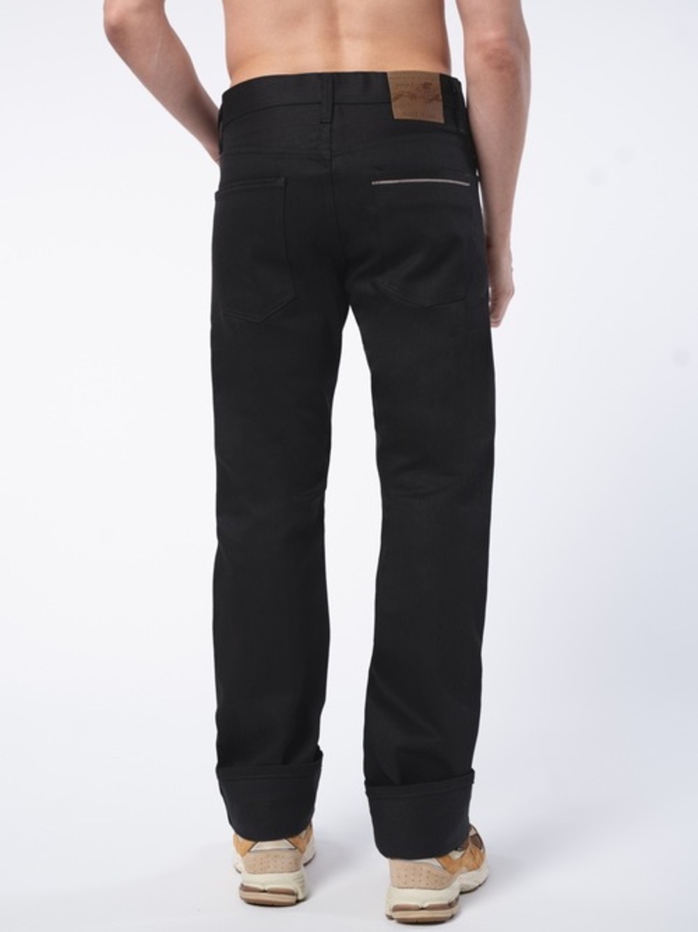 Parasuco 34 x 36 Men's Straight medium rise raw denim Fit Black Jeans